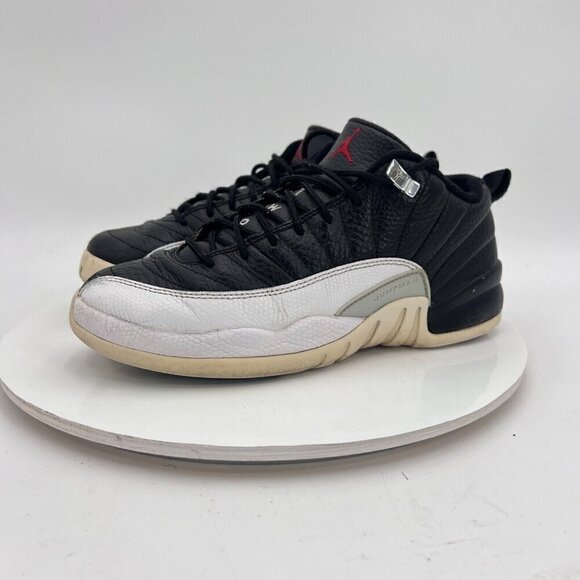 Nike Air Jordan 12 Retro Playoff Youth Size 6.5Y Women 8 308305-004 Black Shoes - Picture 1 of 14